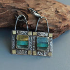 Geometric Crystal Stone Earrings