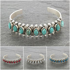 Bohemian Turquoise Open Bracelet