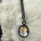 Retro Oval-Shaped Necklace