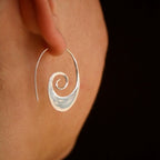 Simple Geometric Spiral Earrings
