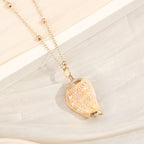 Gold-Edge Ocean-Style Necklace