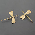 Spherical Dragonfly Long Earrings