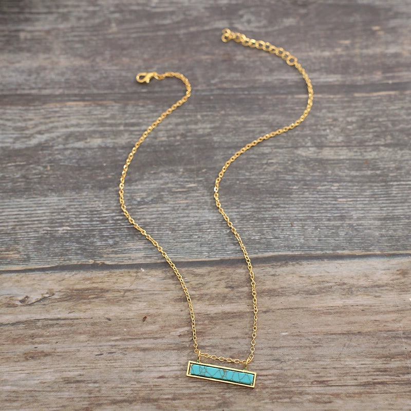 One-Piece Turquoise Necklace