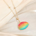 Gold-Edge Ocean-Style Necklace