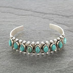 Bohemian Turquoise Open Bracelet