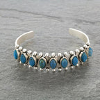 Bohemian Turquoise Open Bracelet