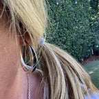 Simple Large Round Earrings