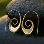 Simple Geometric Spiral Earrings