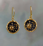 Sun and Moon Earrings Pendant