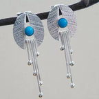 Tassel Red Agate Earrings