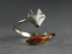 Fashionable Little Fox Opening Ring