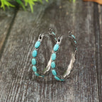 U-Shaped Turquoise Earrings