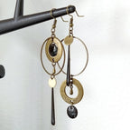 Personalized Geometric Circle Earrings