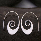 Simple Geometric Spiral Earrings