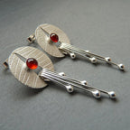Tassel Red Agate Earrings