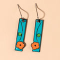 Floral Oil Painting Earrings