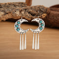 Turquoise Tassel Earrings