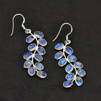 Moonstone Leaf Earrings